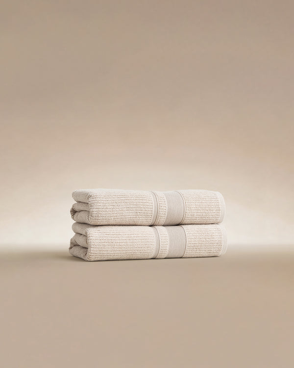 Douro bath towels in Clay, luxury cotton towels made in Portugal