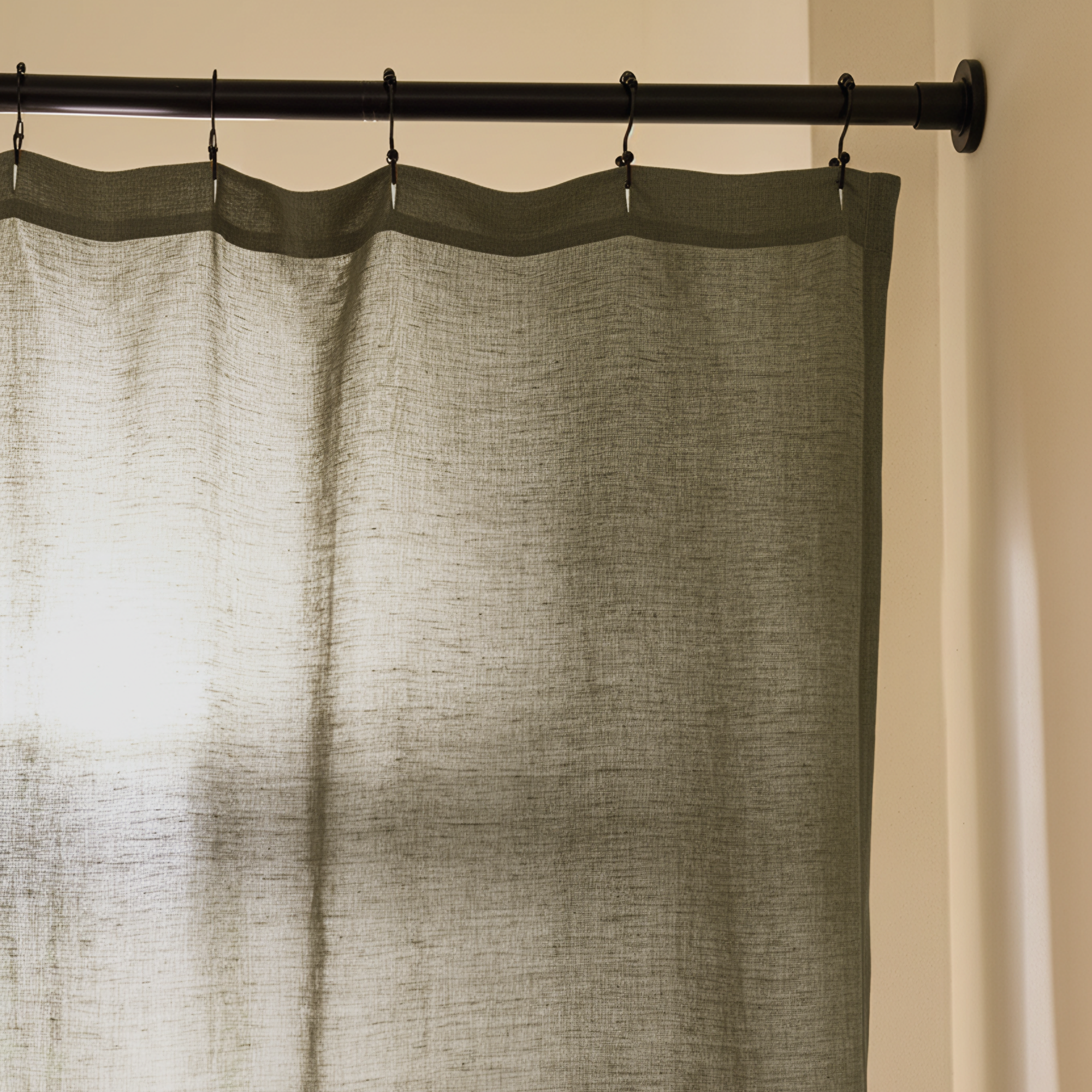 Stonebridge Washed Linen Shower Curtain