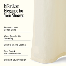 Stonebridge Washed Linen Shower Curtain