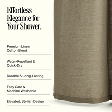 Stonebridge Washed Linen Shower Curtain