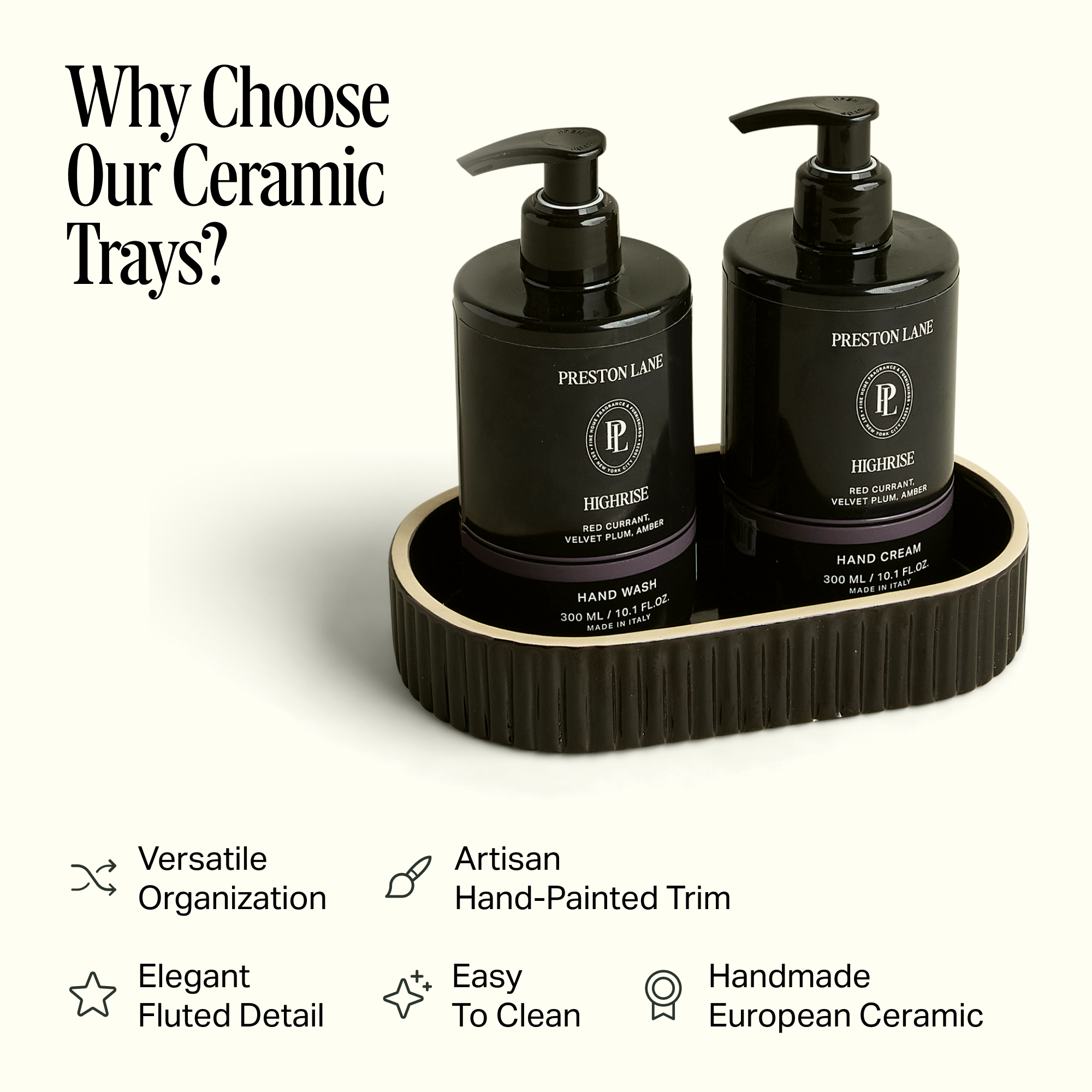 Signature Ceramic Bath Tray