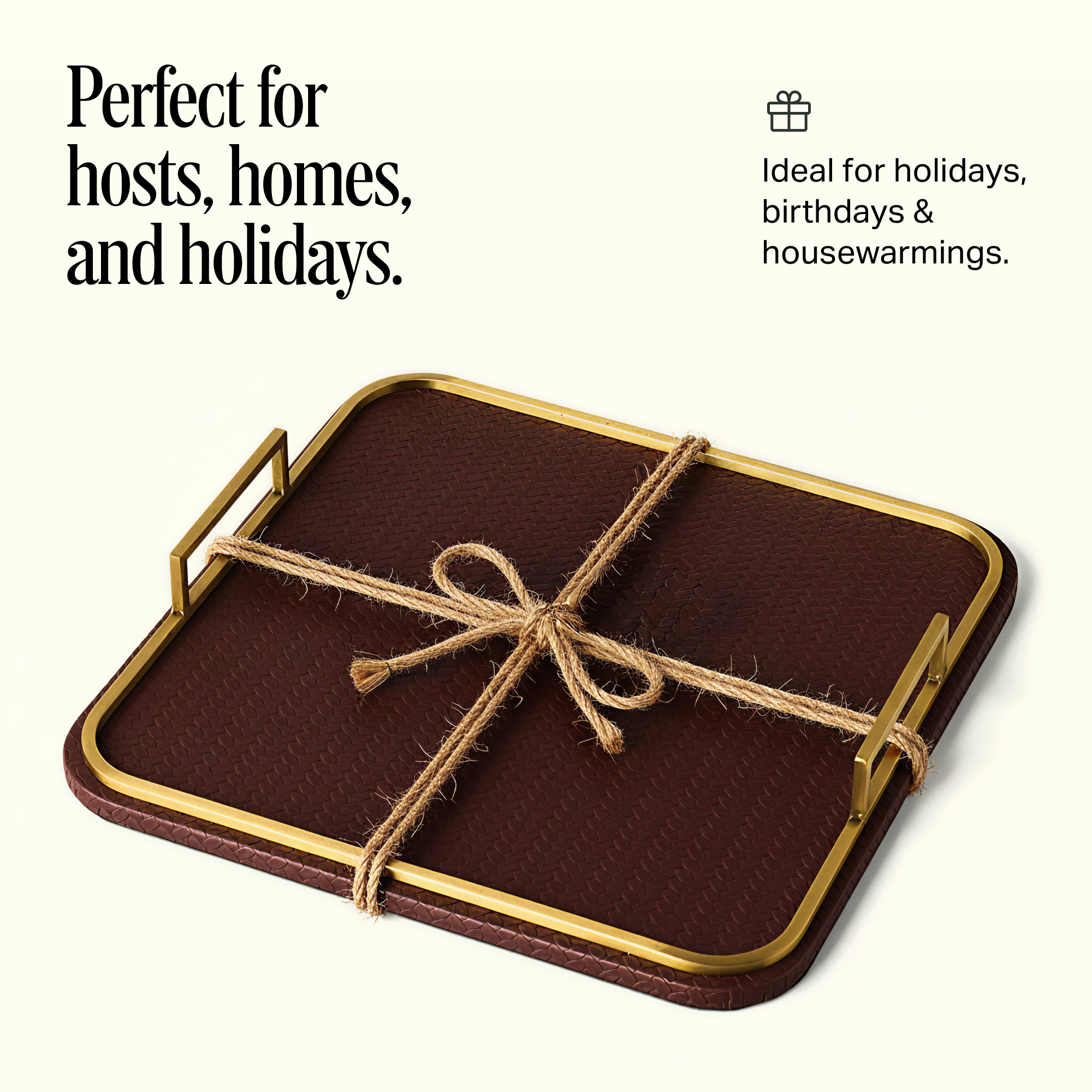 Mayfair Leather Tray